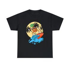 "FREE SHIPPING WHEN YOU BUY 2 OR MORE SHIRTS! 🍍 Ride the Tropical Waves with our \"Surfing Pineapple Tee\"! ️🍍 Embark on a beach adventure like no other with our captivating \"Surfing Pineapple Tee.\" This shirt features a delightful design, blending the playful spirit of a pineapple with the thrill of catching waves in paradise. 🌟 Why Choose Our \"Surfing Pineapple Tee\"? 🌟 ️ TROPICAL VIBES: Our t-shirt brings the laid-back vibes of the tropics to life, capturing the essence of sun, sand, and surf in a refreshing and fun way. 🍍 PINEAPPLE SURFER: Crafted to evoke smiles and evoke the beach-loving spirit, this tee showcases a pineapple embracing the art of surfing, creating a whimsical and tropical charm. ️ COMFORTABLE FIT: Made with premium materials, our tee offers a soft and cozy fe Casual Short Sleeve T-shirt For Water Sports, Crew Neck Tops For Water Sports In Summer, Casual Tops For Water Sports In Summer, Casual Summer Tops For Water Sports, Fun Cotton Hawaiian Shirt With Graphic Print, Summer Water Sports Short Sleeve T-shirt, Short Sleeve Graphic Print Tops For Water Sports, Fun Beach T-shirt With Sublimation Print, Hawaiian Shirt With Graphic Print For Vacation