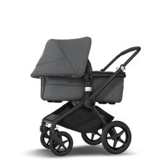 the buggy stroller is shown in grey