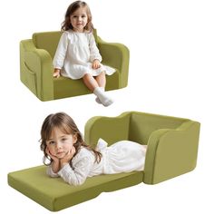 PRICES MAY VARY. [Let Kids Foam Couch Inflate 3-5 Days] The toddler fold out couch will arrive in rolled up and vacuum-sealed package. Unroll and lay completely flat. Please allow 4-5 days for the kid’s sofa couch to take on its original shape. Use your clothes steamer to restore the foam to its original size and remove wrinkles if you want to restore the thickness quickly [Kids Fold Out Couch Comes Fully Assembled] No need to assemble, open the children's couch and use it immediately! Are you s Modern Kids Playroom, Kids Lounge Chair, Foam Couch, Fold Out Chair, Toddler Sofa, Simple Couch, Fold Out Couch, Baby Sofa, Chair Comfy