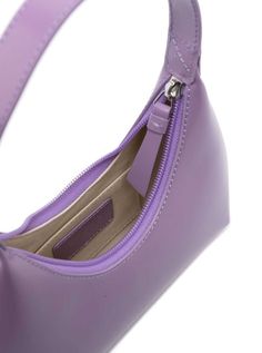 Shoulder bag Single removable leather top handle Silver-colored hardware Zip closure Light purple Shiny leather Dimensions: 23x17x6 cmComposition: 100% Cow Purple Leather Shoulder Bag With Detachable Handle, Purple Leather Shoulder Bag With Zipper Closure, Purple Leather Shoulder Bag With Top Carry Handle, Modern Purple Leather Shoulder Bag, Purple Shoulder Bag, Amber Lights, Purple Bags, Strap Top, Sneaker Wedge