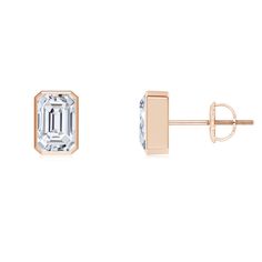 Classic Emerald-Cut Diamond Solitaire Stud Earrings Diamond Jewelry Earrings, White Diamond Earrings, Solitaire Studs, Emerald Cut Diamonds, Diamond Solitaire, Emerald Cut, White Diamond, Diamond Jewelry, Diamond Earrings