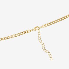 Add a trendy look to your jewelry collection by adding this Silver Reflections 14K gold over brass 16 inch link chain necklace. This chain necklace is crafted in 14K gold over brass, 16 inches in length with a 2 inch extender, has a solid link chain construction and features a lobster clasp closure for a safe and comfortable wear. If you're looking for the perfect chain necklace for stacking or to wear alone, this chain is just what you need! Wipe chain clean with a soft cloth.Included: 1 Neckla Gold-tone Cuban Link Chain With Adjustable Detail, Gold-tone Cuban Link Jewelry With Adjustable Chain, Yellow Gold Metal Chain Necklace With Curb Chain, Gold Charm Necklace With Oval Link Chain, Gold Oval Link Chain Charm Necklace, Gold-tone Cuban Link Necklace With Adjustable Chain, 14k Gold Curb Chain Pendant Necklace, Yellow Gold Metal Charm Necklace With Adjustable Chain, Gold Plated Charm Necklace With Adjustable Chain