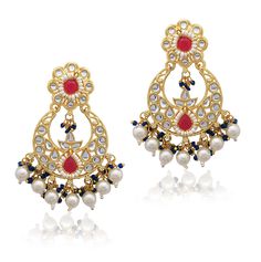 PRICES MAY VARY. BRAND-Moonstruck personifies uniquely designed fashion jewellery made with the finest of stones.Each piece is designed and manufactured in-house to cater to exclusive demands of our clients. DESIGN-These enchanting Chandbali earrings effortlessly elevate your style quotient, making them an ideal choice for traditional, ethnic ensembles, and adding a touch of allure to your presence at Indian weddings. Shine brightly throughout the festive season. Material:Alloy, Colour:Pink,Blue Dangling Beads Chandbalis Drop Earrings For Gift, Drop Chandbalis With Dangling Beads, Chandbali Earrings, Indian Weddings, Indian Style, White Earrings, Fashion Jewellery, Gold Pearl, Festive Season