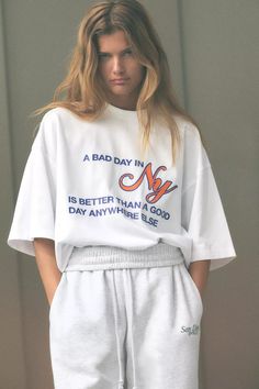 T-SHIRT WITH CONTRASTING TEXT - White | ZARA United States Slogan Sweatshirt, Number Shirt, Cardigan Sweater Dress, Shirt Blouses Tops, Statement Tees, Leather Shirt, Blazer Vest, White T, Dad To Be Shirts