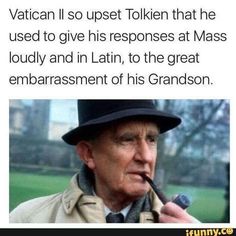 Catholicism Aesthetic, Catholic Humor, Tolkien Quotes, Catholic Memes, Traditional Catholicism, Catholic Beliefs, Jesus Memes, Latin Mass, Christian Jokes