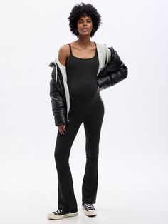 Maternity Modal Flare One-Piece | Gap Maternity Fashion Black Women, Jumpsuit Pregnant, Pregnancy Halloween Costumes, Amazon Jumpsuit, Drawing Nose, Rich Girl Fashion, Pregnant Halloween Costumes, Maternity Styles, Pregnant Halloween