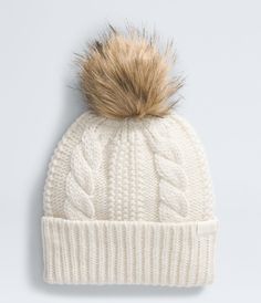 The popular Women’s Oh Mega Fur Pom Beanie now features a body made from 100% recycled fabric, an oversized faux fur pom and updated, modern cabling. As one of our Circular Design styles, it’s made from sustainably conscious materials and recyclable when you get it back to us. Women's Women's Beanies [North Face, Northface, thenorthface, the northface, TNF, tnf] Women’s Winter Hat, Snowboard Jacket Mens, Womens Beanie, Rails Clothing, Heated Clothing, Preppy Winter, North Face Kids, Cute Beanies, Kids Fleece