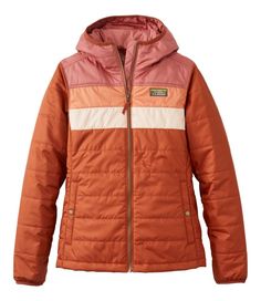 Our Mountain Classic hooded jacket has it all: iconic style, lightweight warmth and weather protection, all at a great price. Slightly Fitted. Falls at hip. Best with midweight layer. Center back length: Petite 25", Regular 26", Plus 27". Insulation: 55% recycled polyester, 45% polyester. Shell and lining: 100% polyester. Machine wash and dry. Zippers: Full-zip front closure Weight: 1. 036 lbs. Insulation: Yes, 80-gram ColdShield™ lightweight thermal synthetic insulation Wind Resistant: Yes Pock Ll Bean Jacket, Iconic Style, Ll Bean, L L Bean, Pacific Northwest, Outerwear Women, Cold Day, Iceland, New Outfits