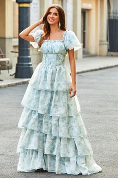 Prom Dress With Ruffles, Tiered Prom Dress, Dress With Corset, Corset Dress Prom, Dress With Ruffles, Prom Dresses Modest, Cute Prom Dresses, Prom Dress Inspiration, Pretty Prom Dresses