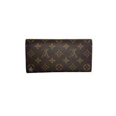 Pre-Owned Louis Vuitton Monogram Emilie Wallet in Timeless Brown - Made of Coated Canvas with Brass and Gold-Tone Accents - Features a Burgundy Snap Flap Front Closure, Four Compartments (including one zip), and Four Credit Card Slots. Brown Monogram Coated Canvas Brass Gold-Tone Hardware Burgundy Snap Flap Front Closure Four Compartments; One Zip Four Credit Card Slots Burgundy Leather Lining Year 2017 Guaranteed Authentic Condition: 9/10 Very Good. Light signs of use to snap and inside zip com Louis Vuitton Emilie Wallet, Emilie Wallet, Pre Owned Louis Vuitton, Wallet Shop, Brass Gold, Lighted Signs, Gift Item, Louis Vuitton Monogram, Card Slots