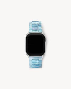 A classic oyster-style band, reimagined for the Apple watch in our fine Italian acetate. Deluxe edition includes a resizing kit and adaptable connector for a universal fit. Modern Blue Watch Bands With Bracelet Strap, Modern Blue Watch Band With Bracelet Strap, Modern Blue Watch With Bracelet Strap, Modern Blue Bracelet Strap Watch Bands, Modern Blue Adjustable Apple Watch Band, Modern Adjustable Blue Apple Watch Band, Blue Shell, Hoop Charms, Apple Watch Band