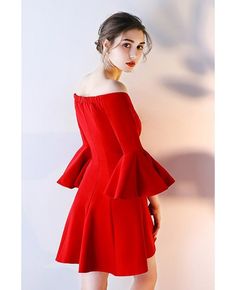 Shop Gorgeous Off Shoulder Red Homecoming Dress with Sleeves online. All instock with free shipping. Pro since 2009. Red A-line Mini Dress For Banquet, Fitted Red Dress For Banquet, Red Fitted Dress For Banquet, Red Fitted A-line Dress, Red Mini Dress For Spring Banquet, Red Mini Dress For Banquet, Elegant Red Mini Dress For Banquets, Elegant Red Mini Dress For Banquet, Fitted Red Mini Dress For Formal Occasions