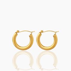 CIRCLE EARRINGS – MANDUORAN Circle Earrings, Silver Earrings, 18k Gold, Gold Plate, Plating, Silver, Gold