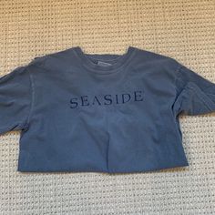 Seaside Shirt, Size Small, Never Worn Seaside Sweatshirt Aesthetic, Seaside Clothes, Cute T Shirts For Women, Seaside Sweatshirt, Salt Life Shirts, Seaside Shirt, Outer Banks Shirt, Baggy Shirts, Funky Pants