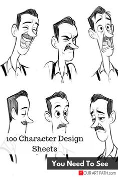 cartoon character design sheets you need to see in your own drawing class or workbook