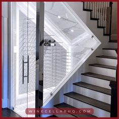 An understairs wine cellar is a clever way to utilize unused space while showcasing your wine collection. #understairswinerack #understairsstorage #spacesaving #winecellar Diy Wine Wall, Understairs Storage, Diy Wine, Under Stairs, Wine Label