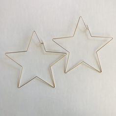 Gold Star Hoop Earrings For Party, Trendy Summer Star-shaped Jewelry, Gold Star-shaped Hoop Earrings For Party, Trendy Summer Jewelry With Star Charm, Trendy Star Charm Jewelry For Summer, Star Shaped Earrings For Summer, Star Shaped Summer Party Earrings, Trendy Nickel Free Hoop Earrings For Summer, Trendy Nickel-free Hoop Earrings For Summer