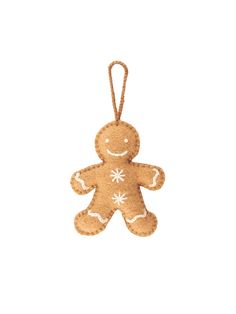 Gingerbread Man Wool Felt Ornament Weston Table Felt Dog Bone Ornaments, Christmas Felt Decorations Hand Sewn, Embroidered Gingerbread Men, Felt Holiday Ornaments, Diy Felt Gingerbread Ornaments, Holiday Crafts Adults, Felt Ornament Christmas Tree, Felt Embroidered Ornaments, Gingerbread Felt Ornaments