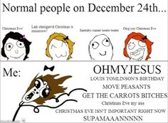 an ad for the christmas party with cartoon faces and words on it, which reads normal people