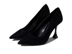 Vince Camuto Kamerna - Women's Shoes : Black : Pump up your sophisticated evening look wearing the Vince Camuto Kamerna Heels. Suede upper. Comfort synthetic lining and insole. Easy slip-on style. Pointy toe. Hourglass heel. Synthetic outsole. Imported. Measurements: Heel Height: 3.5 in. Single Shoe Weight: 0.48 oz. Prom 2023, High Heel Dress, Slip On Pumps, Woman Shoes, Black Shoes Women, Slingback Heel, Pump Dress, Slingback Pump, Black 7