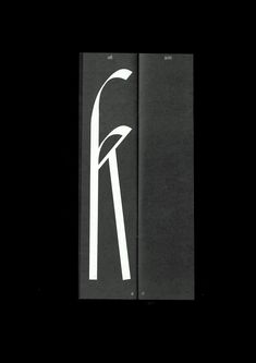 two black and white books with the letter k on it's front covers are folded in half