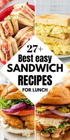 the best sandwich recipes for lunch