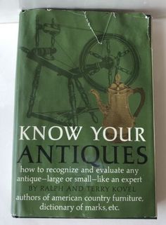 the book know your antiques is on display