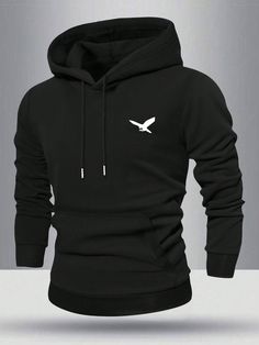 Men's Regular Fit Long Sleeve Hoodie With Pockets, Graphic Print, Casual Sportswear For Spring/Autumn Black Casual  Long Sleeve Knitted Fabric Animal,Colorblock,Geometric  Non-Stretch All Men Clothing, size features are:Bust: ,Length: ,Sleeve Length: Outdoor Sportswear Long Sleeve Sweatshirt, Outdoor Long Sleeve Sportswear Sweatshirt, Sports Hoodie Sweater, Winter Sports Hoodie With Letter Print, Black Hoodie Sweater For Outdoor, Solid Color Hoodie For Gym In Winter, Sportswear Sweatshirt For Outdoor Activities, Long Sleeve Sportswear Sweatshirt For Outdoor Activities, Long Sleeve Sweatshirt For Gym In Winter