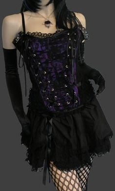 Tabatha Gothic Corset Satin Panel (P) - Gothic corsets Fitted Halloween Corset Dress With Lace Trim, Edgy Overbust Corset For Costume Party, Edgy Overbust Corset For Cosplay, Black Edgy Corset Dress For Cosplay, Edgy Black Corset Dress For Cosplay, Edgy Corset With Corset Back For Alternative Fashion, Edgy Black Corset Dress For Costume Party, Edgy Underbust Corset For Costume Party, Fitted Lace Trim Corset Dress For Halloween