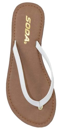 PRICES MAY VARY. Soda Shoes Women Flip Flops Plain Basic Sandals Strap Casual Perfect Beach Thongs Slides FELER White 8 Brand Name : Soda Shoes This style runs true to the size. Slip On style Very cute and super comfortable Brand New Chic Cheap Flat Heel Flip Flops, Casual Solid Color Cheap Flip Flops, Cheap White Synthetic Sport Sandals, Cheap Beige Open Toe Flip Flops, Cheap Chic Summer Flip Flops, Cheap Breathable Flip Flops For Beach, Cheap Casual Beach Flip Flops, Cheap Chic Flip Flops For Summer, Cheap Synthetic Flip Flops For The Beach