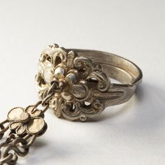 Floral Charm Ring - Browse or Buy at PAGODA RED Lion Charm, Charm Ring, Charm Rings, Furniture Art, Traditional Crafts, Contemporary Fashion, Silver Charms, Jewelry Sales, Band Rings