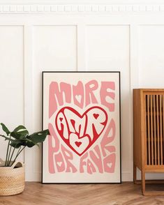 "more amor por favor" means more love please in spanish, this phrase can mean many things but no doubt fills a space with joy and love. this piece is perfect for a cozy lounge, an office or bedroom looking to brighten up.  - completely digitally designed and handmade work.  - high quality print pdf file, simply download and print.  - print in A5, A4 or A3 - vibrance and design that captures and shares the essence of love and warmth in a space. Aesthetic Poster Wall, More Amor Por Favor, Aesthetic Print, Heart Wall Decor, Aesthetic Poster, Love Aesthetic, Cozy Lounge, Poster Wall Decor, More Love