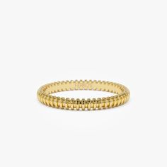 Elevate your style with our exquisite Solid Gold Bar Ring, a versatile and minimalist piece for stacking. Crafted in 14K gold, this Ribbed Wedding Band exudes timeless charm, making it an ideal choice for stacking or wearing alone. Explore the allure of this Gold Bar Eternity Ring, a simple and captivating addition to your jewelry collection, especially during our holiday sale. ▶ Item Details * Handmade * Made to Order * Gold KT: 14K Solid Gold (also available in 18K) * Gold Color Options: Rose Gold, Yellow Gold, White Gold * Width: 2.00MM * Height: 1.30MM * Ready to Ship in 3-10 Business Days ▶ See more of our Gold Rings here - http://etsy.me/2lwZBVl ▶ See our storefront here - http://etsy.me/2lUcVnH  ▶ All store sections here * Diamond Rings - http://etsy.me/2lwKUl8 * Diamond Earrings - Gold Bar Ring, Mid Finger Rings, Criss Cross Ring, Bar Ring, Gold Armband, Stacking Bands, Ring Simple, Local Jewelry, Gold Ring Stack