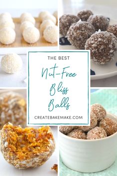 the best nut - free bliss balls recipe