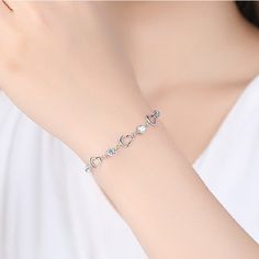 Fashion Element: Love Heart/Heart Shape Style: Natural Female Bracelets, Amethyst Heart, Jewelry Crystal, Watch Necklace, Ring Bracelet, Heart Shape, Earring Necklace, Womens Bracelets, Heart Shapes