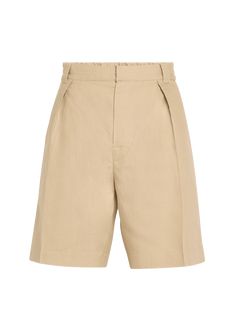 "Find LORO PIANA Reinga Pleated Bermuda Shorts on Editorialist. Loro Piana \"Reinga\" Bermuda shorts featuring unique inward-facing front pleats and a dual-construction waistband High rise Pleated front Side slip pockets Back welt pockets Relaxed legs Extended hook-zip front Belt loops Flax Unlined Dry clean Made in Italy" Pleated Waist Short Bottoms For Workwear, Pleated Waist Short Workwear Bottoms, Pleated Short Leg Workwear Bottoms, Luxury Bermuda Shorts For Men, Luxury Cotton Bermuda Shorts, Luxury Linen High-waisted Shorts, Luxury Knee-length Bermuda Shorts With Pockets, Loro Piana Extra Pocket, Casual Shorts For Men