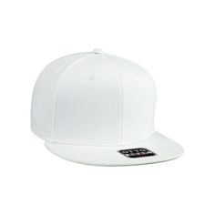 Superior Cotton Twill Flat Visor Snapback Pro Style Caps, Structured, Firm Front Panel Size: One Size.  Color: White.  Gender: male.  Age Group: adult. Snapback Hat, Snapback Hats, Cloth Bags, Cotton Twill, Age Group, Bag Accessories, Color White, Mens Accessories, Hats