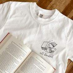 All Booked Tee – The Bookish Goods Carrie Soto Is Back, Bookish Shirts, Tennis Championships, 90s Style, Comfort Colors Tee, Diy Shirt, Oversized Tee, Sweater Vest, 90s Fashion