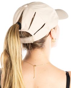 PRICES MAY VARY. GREAT QUALITY: Crafted from 100% polyester, these innovative ponytail caps are lightweight, breathable, and designed to wick moisture, ensuring your head stays dry and cool. Featuring five adjustable slits, this baseball cap allows versatile hair styling options—from high ponytails to space buns and pigtails to messy buns. The durable polyester fabric of these sun hats for women maintains its shape and color through frequent wear and washes, making it easy to care for. GREAT FIT Trendy Adjustable Baseball Cap For Travel, Casual Baseball Cap For Travel, Lightweight Functional Baseball Cap For Travel, Trendy Baseball Cap For Outdoor Activities, Beige Baseball Cap For Outdoor, One Size Fits Most, Spring Sports Trucker Hat, One Size Fits Most, Beige Baseball Cap For Outdoor Use, Spring Sports Trucker Hat One Size, Adjustable Moisture-wicking Baseball Cap With Curved Visor