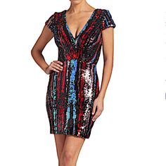 Zoe Sequin Minidress In Rouge Red Multi Eye-Catching Sequins Light Up This Figure-Flaunting Dress That's Party-Ready With A Plunging Neckline. Style Name: Dress The Population Zoe Sequin Minidress. Blue V-neck Holiday Mini Dress, Multicolor Knee-length Dress For Night Out, Multicolor Short Sleeve Mini Dress For Cocktail, Multicolor Short Sleeve Dress For Date Night, Red Short Sleeve Dress For Night Out, Red Short Sleeve Sequined Dresses, Red Short Sleeve Mini Dress For Party Season, Red Short Sleeve Dresses With Sequins, Multicolor Short Sleeve Dresses For Party Season