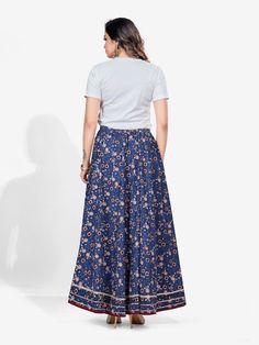 Be the center of attention at a get together by wearing this attractive skirt from Riafashions Pair this up with a contrast top for a ravishing look. Elegant Skirt Set For Festivals, Long Skirt For Diwali Party, Diwali Party Long Skirt, Fitted Maxi Skirt For Festive Occasions, Summer Maxi Length Lehenga, Fitted Maxi Length Skirt For Festive Occasions, Bollywood Style Skirt Set For Navratri, Bollywood Skirt Set For Navratri, Traditional Flared Lined Skirt