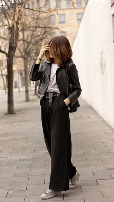 Chique Outfit, Black Wide Leg Pants, Mode Casual, Looks Street Style, Looks Black, 가을 패션, Estilo Boho, Business Casual Outfits