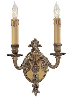 This elegant brass sconce enhances any setting, from a formal dining room to a well-appointed powder room.  Designed in style of 1780s France, it's adorned with flowers, foliage and romantic dripping candle sleeves.  A gleaming gold finish completes the period look. Dripping Candles, Candle Sleeves, Vintage Wall Lights, Bar Stools With Backs, Bunny Pictures, Antique Hardware, Formal Dining Room, Formal Dining, Powder Room