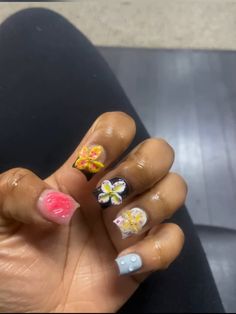 #nails #nailart #nailidea #blackgirl #naildesign Acrylic Nail Designs Coffin, Overlay Nails, Glamour Nails, Cute Acrylic Nail Designs, Casual Nails