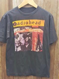 RADIOHEAD 100% Cotton New Vintage Band T-Shirt (Front View) - Vintage Band Shirts Radiohead 90s, Abi Logo, Vintage Band Shirts, Vintage Band T Shirts, Concert T Shirt, 90s Shirts, Concert Tshirts, Swaggy Outfits, Radiohead