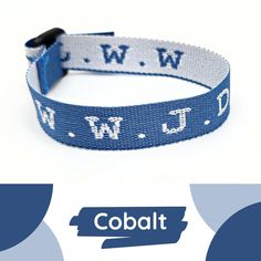 "Cobalt Blue- WWJD What Would Jesus Do Bracelet These bracelets are a wonderful way to help you or a loved one keep Our Savior in mind as go through your busy day. Whether at work, school or play these bracelets will bring to mind the question, What Would Jesus Do? What Would Jesus Do Bracelet - WWJD Bracelet - The adjustable buckle ensures a snug fit without being too tight or slipping off the wrist. Moreover, they are super easy to put on and take off - no fuss, no muss! High-quality soft material: The bands are gentle against the skin - they don't cause itchy sensations nor chafe the skin. Children/Adults of all age groups can wear it. Comes with our original \"WWJD\" poem.  Written by one of our owners, this poem is an excellent reminder of our Savior's love for us, and our commitment What Would Jesus Do Bracelet, Wwjd Bracelet, What Would Jesus Do, Inspirational Poems, Our Savior, Silver Bow, Hair Clothes, Braided Bracelets, Everyday Jewelry