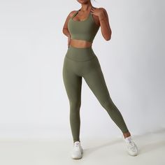 Shop 0 army green bra set / S / China 2 Piece Yoga Suits Yoga Clothes Women High Waist Leggings Zipper Long Sleeves Gym Workout Fitness Clothes Set Running Sportswear Mademoiselle Home Decor Green Athleisure Sets For Gym, Green Athleisure Gym Set, Green Athleisure Set For Gym, Green Activewear Sets, Green Sportswear Sets For Sports, Green Stretch Sports Sets, Green Sporty Workout Sets, High Stretch Solid Color Sports Sets, Sporty Breathable Sets For Yoga