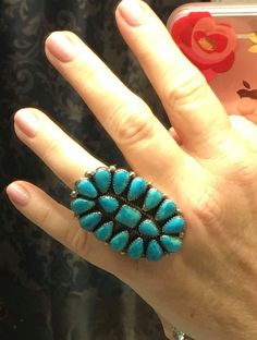 Huge Vintage Native American Turquoise & Sterling Silver Ring by TheThunderBirdRanch on Etsy Vintage Turquoise Oval Ring, Unique Oval Turquoise Ring, Vintage Turquoise Ring With Large Oval Stone, Vintage Handmade Oval Turquoise Ring, Handmade Vintage Turquoise Oval Ring, Handmade Oval Turquoise Ring Collectible, Unique Oval Turquoise Collectible Ring, Handmade Vintage Oval Turquoise Ring, Vintage Oval Turquoise Gemstone Ring