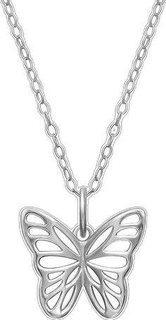 Silver Sterling Butterfly Necklace With Clavicle Chain, Mother's Day Butterfly Jewelry With Butterfly Charm, Mother's Day Jewelry With Butterfly Charm, Mother's Day Butterfly Charm Jewelry, Mother's Day Butterfly Pendant Necklace, White Sterling Silver Butterfly Necklace, Mother's Day Butterfly Charm Pendant Necklace, White Sterling Silver Butterfly Necklace With Clavicle Chain, Mother's Day Butterfly Necklace