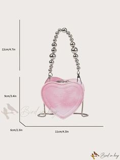 Bird in Bag - Fashionable Embossed Mini Shoulder Bag with Detachable Chain Trendy Daily Use Clutch With Chain, Trendy Crossbody Clutch With Chain, Trendy Clutch With Chain Strap, Chic Shoulder Bag With Chain Strap For Valentine's Day, Trendy Clutch With Chain Strap For Gift, Trendy Clutch With Chain Strap As A Gift, Trendy Clutch With Adjustable Strap For Gift, Trendy Clutch With Adjustable Strap As Gift, Leather Pattern